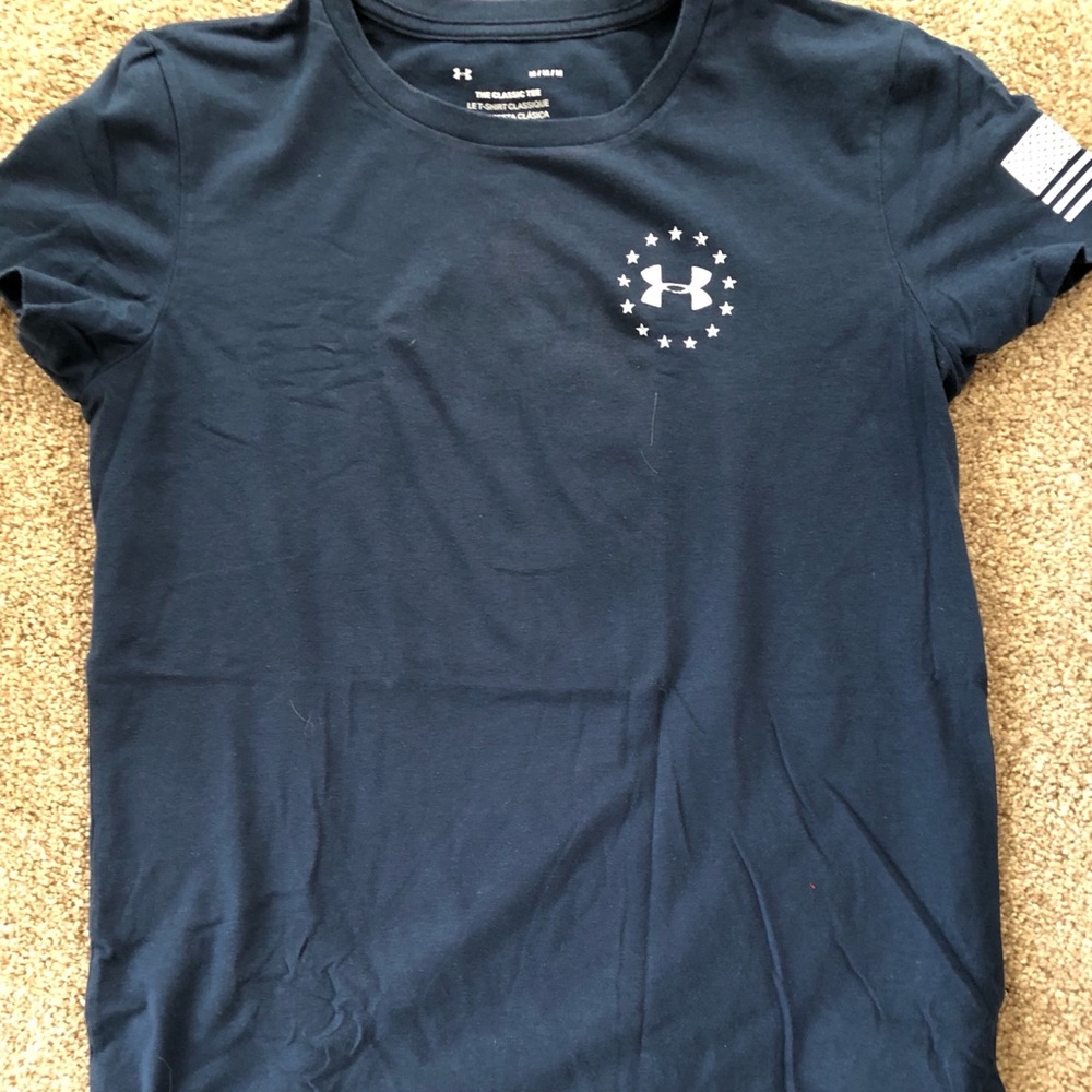 Under Armour Blue Freedom Tee
